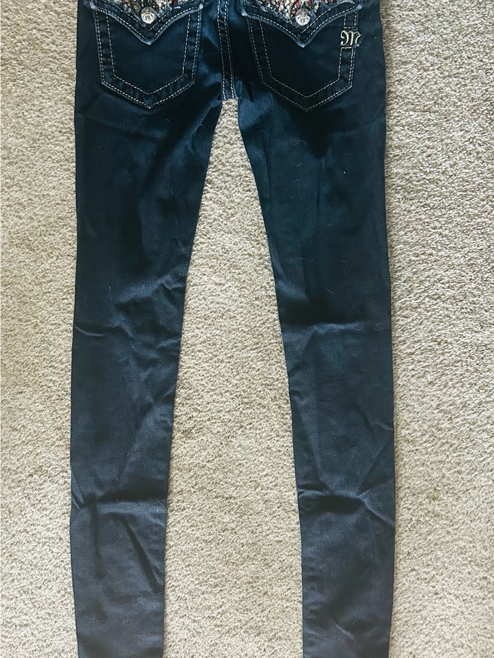 Miss Me Skinny Jeans with Embellished Back Pockets